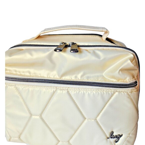 Lug Bebop Crossbody Bag Metallic Champagne RFID Removable Adjustable Strap - Picture 1 of 16